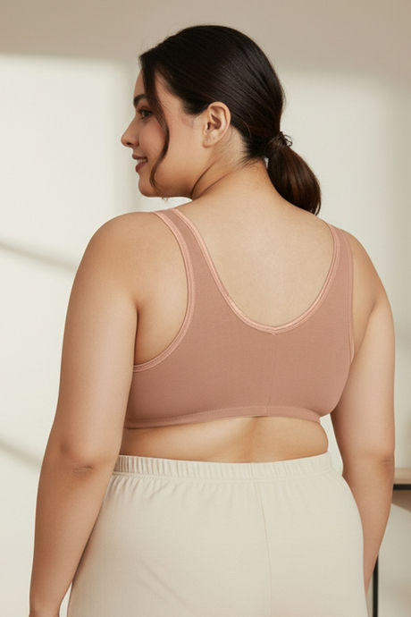 Zivame True Curv Double Layered Non Wired 3/4Th Coverage Super Support Bra - Roebuck Skin — image 3